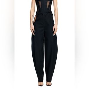 Mugler x HM Women's Size 10 Black Wool Cutout Pants